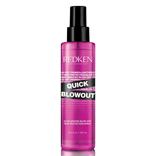 REDKEN Термозащитный спрей Quick Blowout для всех типов волос 125 спрей средней фиксации для сохранения формы в течение дня quick dry 18