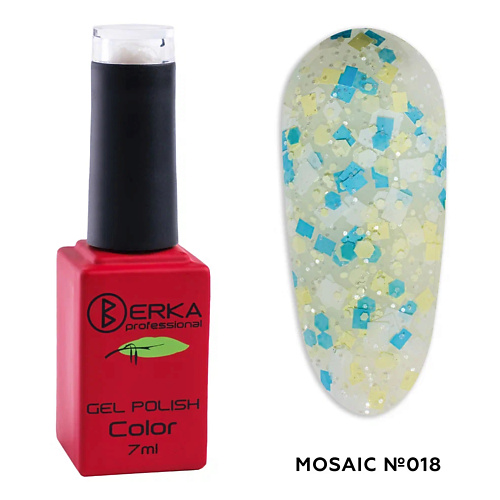 BERKA Гель-лак для ногтей Mosaic блеск для губ eva mosaic power gloss 11 голливуд 3 мл