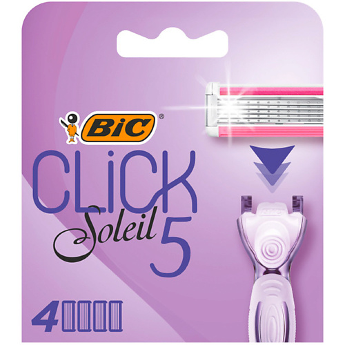 BIC Сменные кассеты для бритья 5 лезвия BIC Click 5 Soleil 31 сменные кассеты для бритья 5 лезвия bic click 5 soleil набор из 4 шт