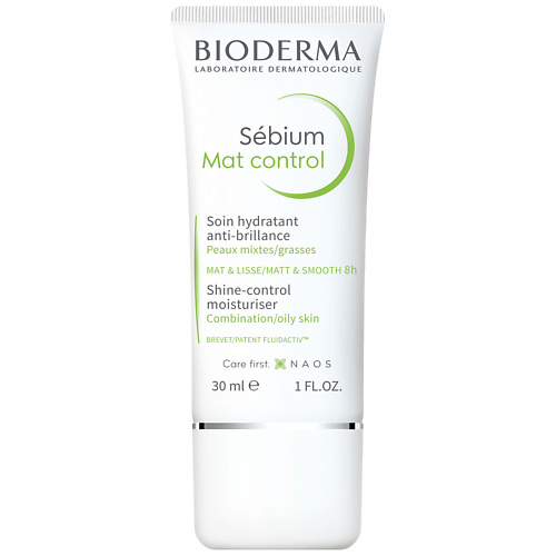 BIODERMA Крем матирующий, увлажняющий для жирной и комбинированной кожи лица Sebium Mat Control 30.0 wild nature дневной матирующий крем для лица skin solution daily use cream