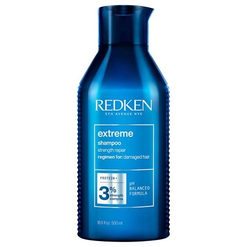 REDKEN Восстанавливающий шампунь Extreme для поврежденных волос 500 бальзам для экстремально поврежденных осветленных волос extreme blond repair balm 8022033106049 300 мл