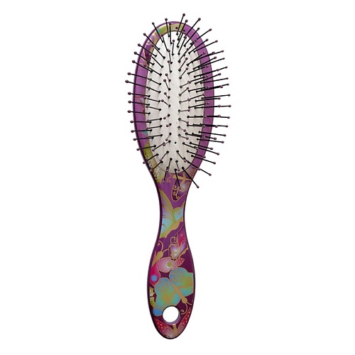CLARETTE Щетка для волос компакт с ультра тонкой пластиковой щетиной grosheff щетка для бороды с ручкой и щетиной кактуса