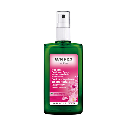 WELEDA Розовый дезодорант-спрей Wild Rose 100.0 exxe дезодорант спрей fresh spa невидимый 150