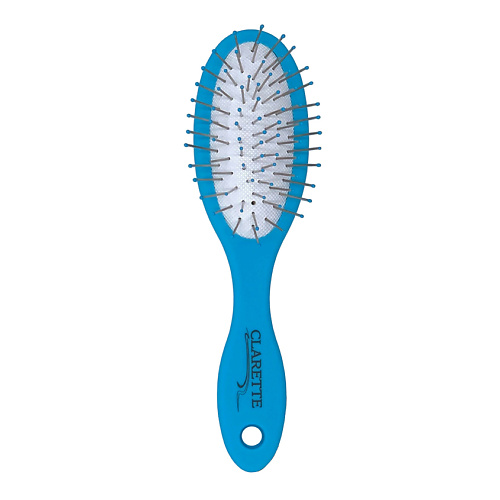 CLARETTE Щетка  для волос массажная компакт с металлическими зубьями матовая chelay щетка массажная для головы и мытья волос