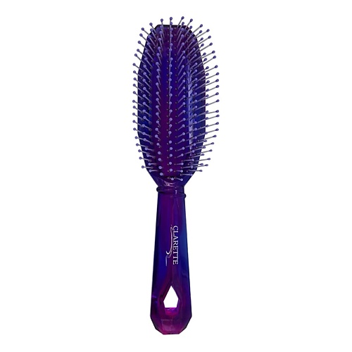 расческа для массажа головы и мытья волос clarette голубой 1 Щетка для волос CLARETTE Расческа для волос с нейлоновыми зубьями
