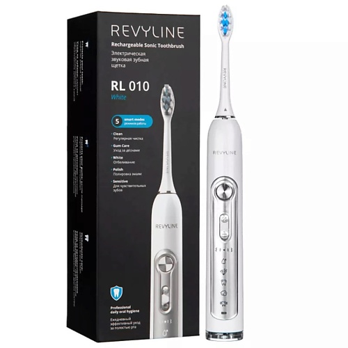 REVYLINE Электрическая звуковая зубная щетка Revyline RL 010 revyline детская электрическая звуковая зубная щетка rl 020 3 розовая 1 шт
