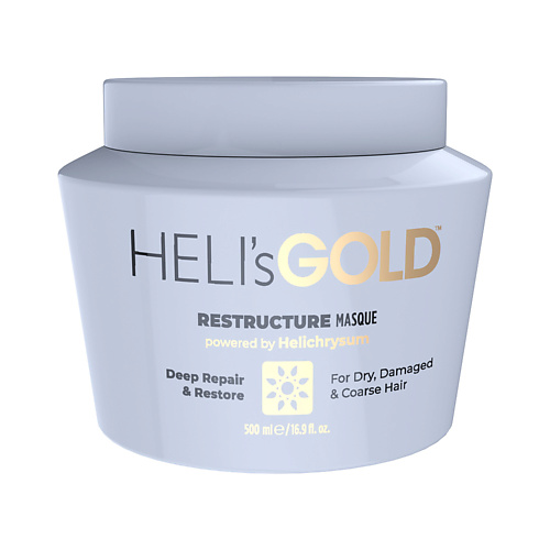 HELI'SGOLD Маска Restructure для питания и увлажнения волос 500 heli sgold масло спрей heliplex для мгновенного восстановления волос 150