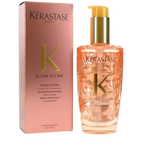 фото Kerastase масло-уход kerastase elixir ultime rose для окрашенных волос 100