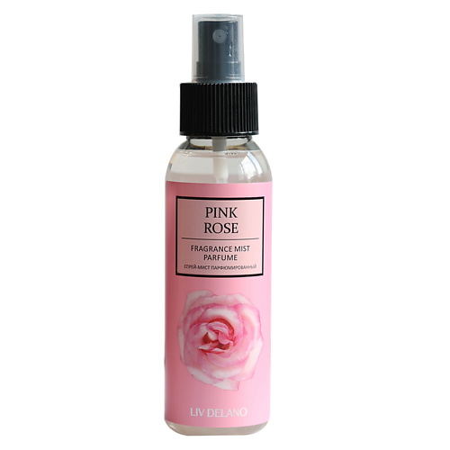 LIV DELANO Спрей-мист парфюмированный Fragrance mist parfume Pink Rose 100 liv delano парфюмированный спрей мист искрящийся гранат 100 0