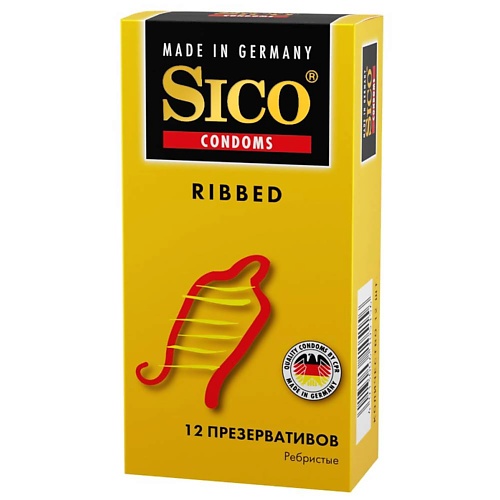 SICO Презервативы ребристые тонкие 12 ganzo презервативы точечно ребристые extase 12