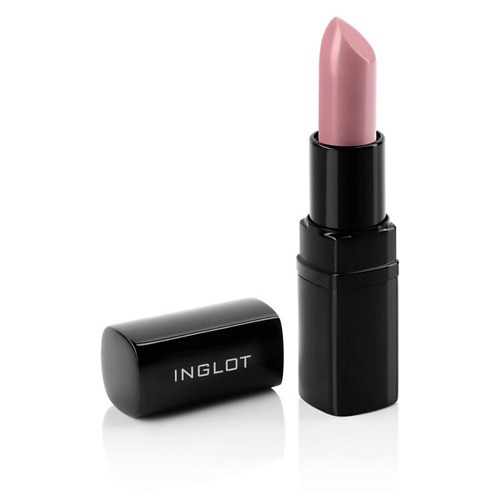 фото Inglot помада стойкая для губ полуматовый финиш, кремовая lipsatin lipstick
