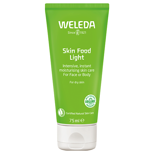 WELEDA Увлажняющий крем для сухой кожи лица и тела Skin Food Light 75 витэкс успокаивающий крем для лица с аминокислотами постпилинговый уход skin aha clinic 50