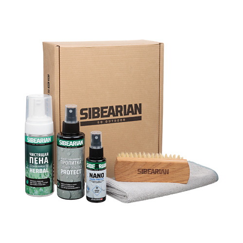 SIBEARIAN Набор для чистки и защиты обуви PROTECT & CLEAN sibearian набор для чистки и защиты обуви protect