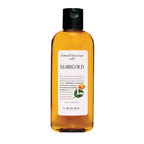 LEBEL Шампунь с календулой Natural Hair Soap Treatment Marigold 240 davines spa шампунь уплотняющий replumping natural tech 250 мл