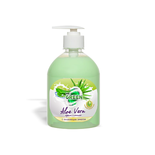 MR.GREEN Крем-мыло увлажняющее Алоэ вера 500 ecos3 органическое жидкое мыло алоэ вера 2500