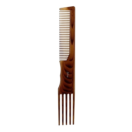 SILVA Расческа для волос с хвостиком расческа парикмахерская с металлическим хвостиком 231 27 мм carbon fiber