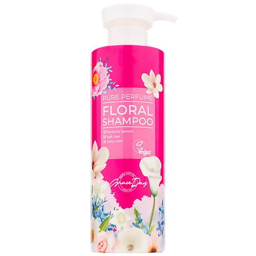 цена Шампунь для волос GRACE DAY Парфюмированный шампунь с цветочным ароматом