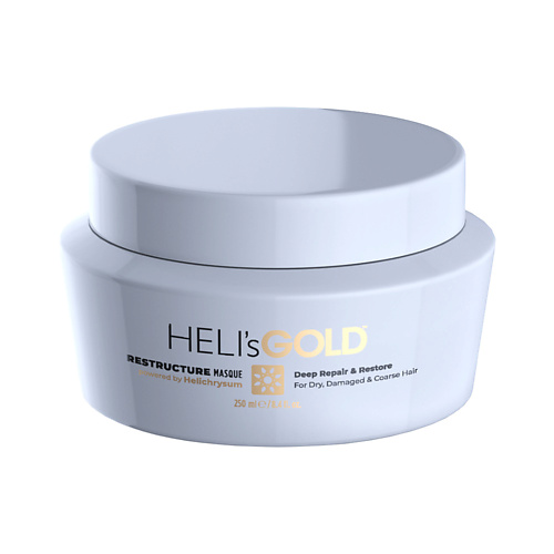 HELI'SGOLD Маска Restructure для питания и увлажнения волос 250 heli sgold масло спрей heliplex для мгновенного восстановления волос 150