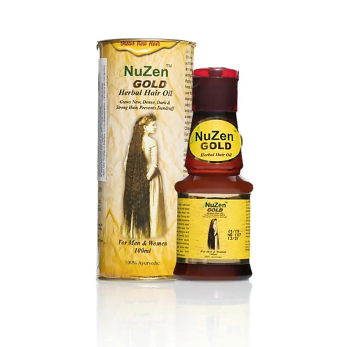 NUZEN HERBALS Масло для роста и против выпадения волос Nuzen Gold 100 MPL260524 - фото 1