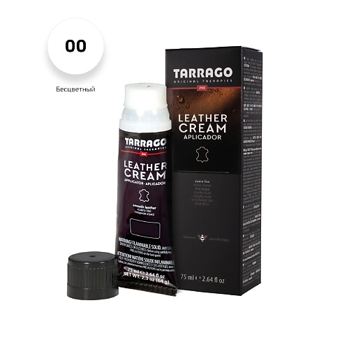 TARRAGO Бесцветный крем для обуви тюбик с губкой Leather cream 75 tarrago кожаный подпяточник для обуви heel support