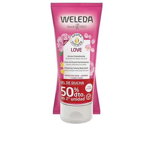WELEDA Успокаивающий крем-гель для душа с цветочным ароматом Love 400