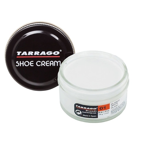 Крем для обуви TARRAGO Белый крем для обуви SHOE Cream уход за обувью 20 1009 tarrago растяжитель shoe strech 100мл