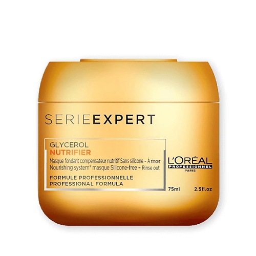 L'OREAL PROFESSIONNEL Питательная маска для сухих волос Nutrifier Glycerol 75 маска усиленное питание для сухих и обезвоженных волос bulbo plus f30v10140 1000 мл