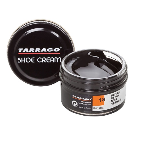 TARRAGO Черный крем для обуви SHOE Cream 50 lei стойка для чистки обуви дерево искусственная щетина