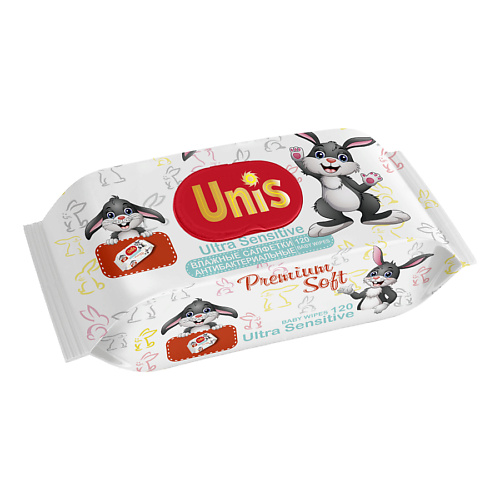 UNIS Влажные Салфетки   Для детей без запаха Premium Soft 120 салфетки влажные д детей с пантенолом 70