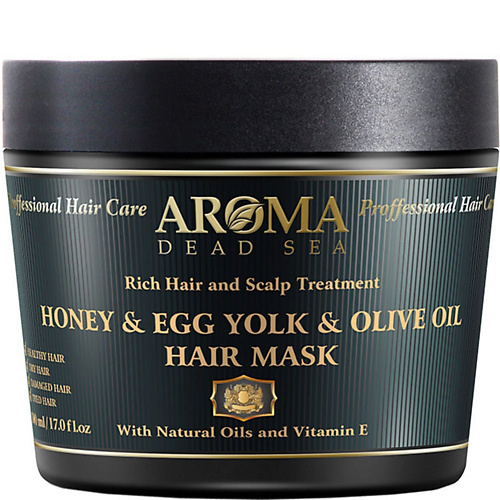 Маска для волос AROMA DEAD SEA Маска с медом и яичным желтком для укрепления корней и стимуляции роста волос маска тканевая с яичным желтком