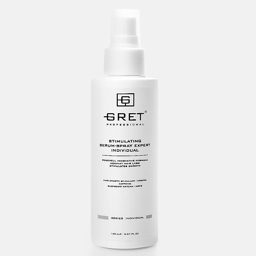 GRET Professional Несмываемая спрей-сыворотка для роста волос SERUM-SPRAY 150.0 gret professional несмываемая спрей сыворотка для роста волос serum spray 150