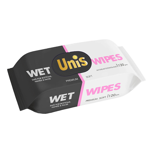 UNIS Влажные Салфетки  универсальные Premium Soft 120 lp care салфетки влажные с термальной водой 15 0