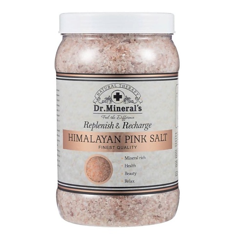 DR.MINERAL’S Гималайская розовая соль - Himalayan Pink Salt, мелкий помол 3000.0 zamotin manufactura английская соль для ванны magnesium salt 400