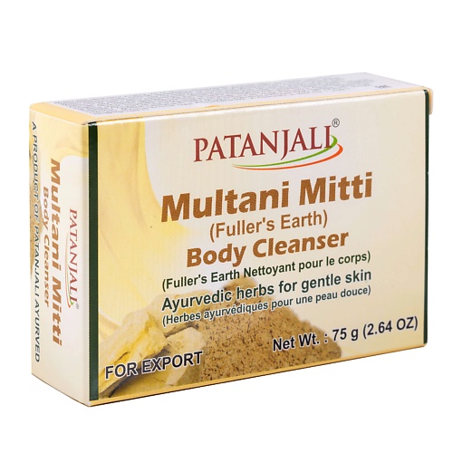 PATANJALI Мыло для тела мултани-митти / Patanjali 75 нежное очищающее мыло для рук и тела spa heart soap