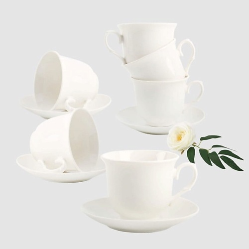 ARYA HOME COLLECTION Чайный Набор Exclusiv Ruby набор чайный керамика 12 предметов на 6 персон 230 мл жемчуг kyt12 g07 подарочная упаковка