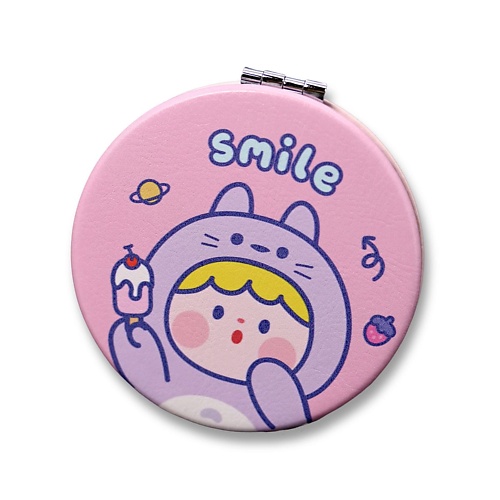 фото Ilikegift зеркало складное "smile cat hat pink" с увеличением