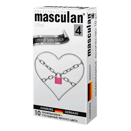 MASCULAN Презервативы 4 Ultra №10 Safe Black Ультрапрочные 10 masculan презервативы 4 ultra 10 safe   ультрапрочные 10