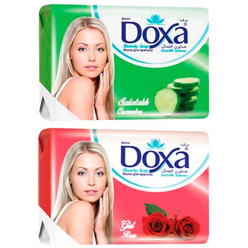 DOXA Мыло туалетное BEAUTY SOAP Роза, Огурец 480 doxa мыло туалетное классическое 500
