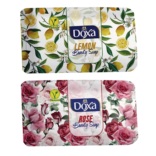 DOXA Мыло твердое BEAUTY SOAP Роза, Лимон 360 мыло туалетное твердое лимон и имбирь la