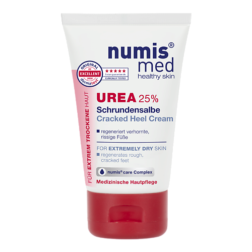 NUMIS MED Крем против трещин на пятках , с 25% мочевиной для очень сухой кожи 50.0 dctr go healing system крем для ног от натоптышей с мочевиной 15% 250