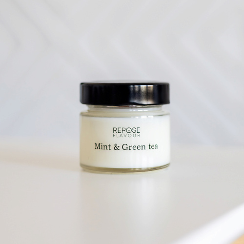 REPOSE FLAVOUR Свеча ароматическая Mint & Green tea/ Мята и Зеленый чай 100 goodnight свеча ароматическая соевая green tea 0 00056