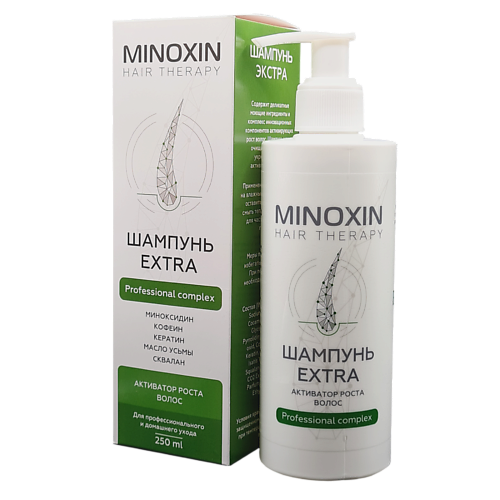 МИНОКСИН Extra Шампунь активатор роста волос 250.0 восстанавливающий спрей активатор для волос re co restructuring activator
