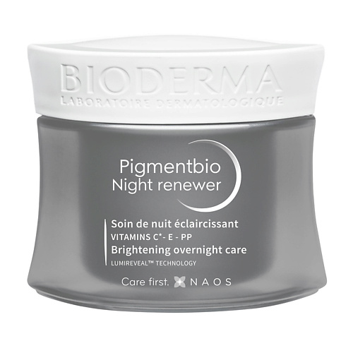 BIODERMA Осветляющий и обновляющий ночной крем против гиперпигментации кожи Pigmentbio 50.0 крем обновляющий с ана кислотами renew skin aha cream