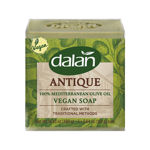 DALAN Мыло кусковое для рук и тела Antique, натуральное 480.0 dalan мыло массажное и антицеллюлитное d olive 150
