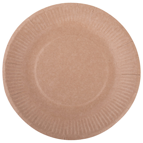 LAIMA Тарелка одноразовая крафт бумажная ECO CRAFT тарелка одноразовая для десерта 12 шт диаметр 165 мм d170 мм юпласт юнаб2058