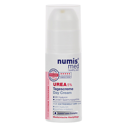 NUMIS MED Крем дневной для лица, с 5% мочевиной и гиалуроновой кислотой для очень сухой кожи 50.0 dctr go healing system крем для ног от натоптышей с мочевиной 15% 250
