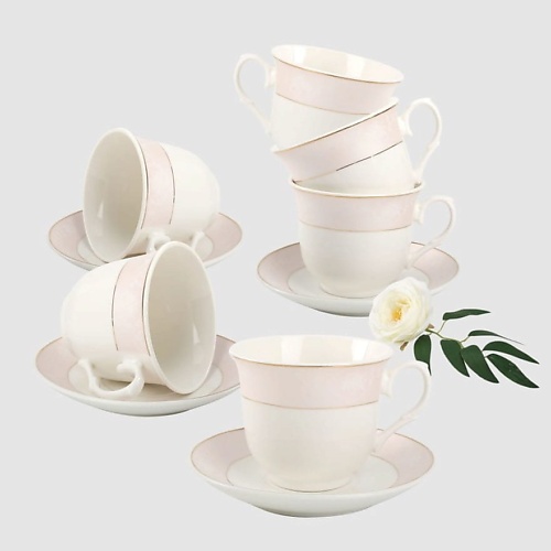 ARYA HOME COLLECTION Чайный Набор Exclusive Pearl набор чайный доломит 2 предмета на 1 персону 280 мл daniks сказочный праздник подарочная упаковка