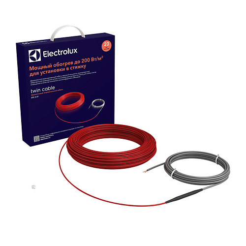 ELECTROLUX Теплый пол нагревательный кабель ETC 2-17-600 1.0 electrolux электрокамин efp w 2000s 1 0