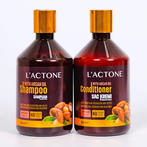 Набор для ухода за волосами L'ACTONE Набор: Шампунь для волос Argan Oil + Кондиционер для волос Argan Oil