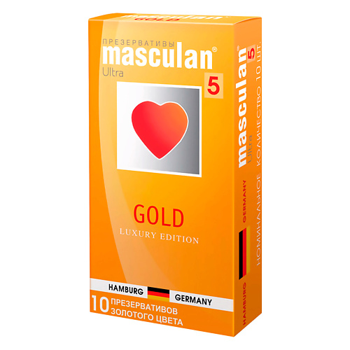 MASCULAN Презервативы 5 Ultra №10 Золотые 10 masculan презервативы 4 classic 10 увеличенных размеров 10